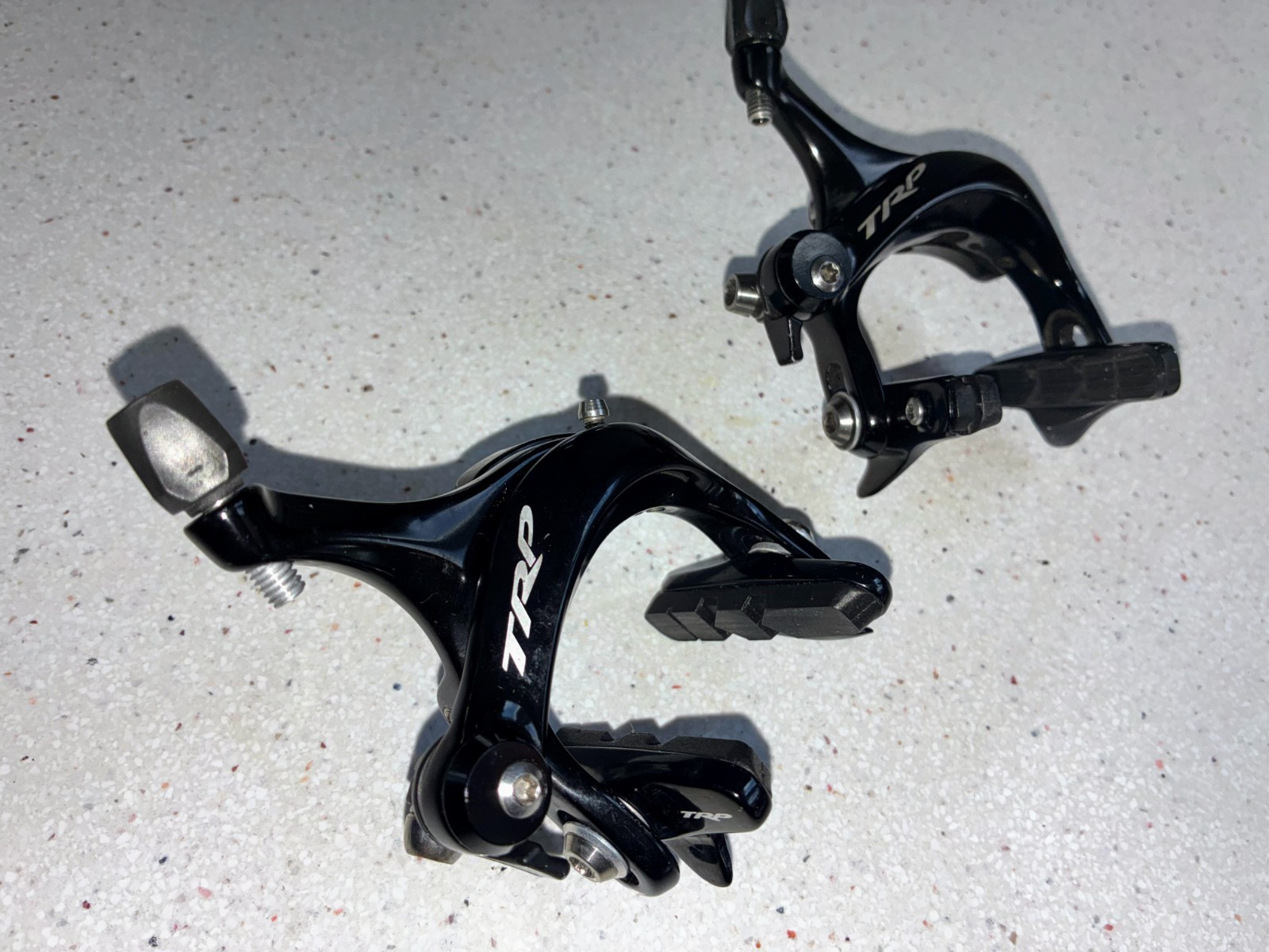 TRP Standard Center Mount Rim Brake Road Calipers Titanium Hardware 270 Grams!!!