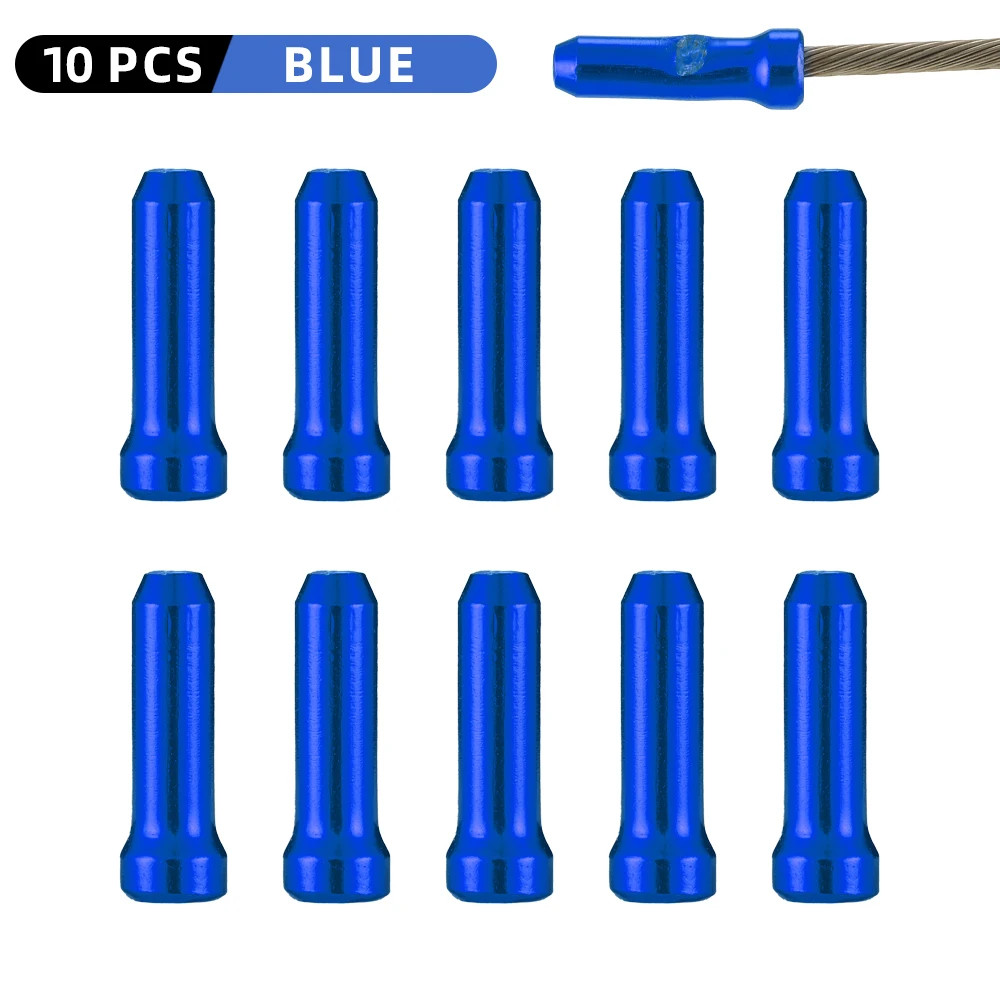Bike Cable End Caps Aluminum Brake Shift Wire Tips Crimp MTB Road 10-100Pcs