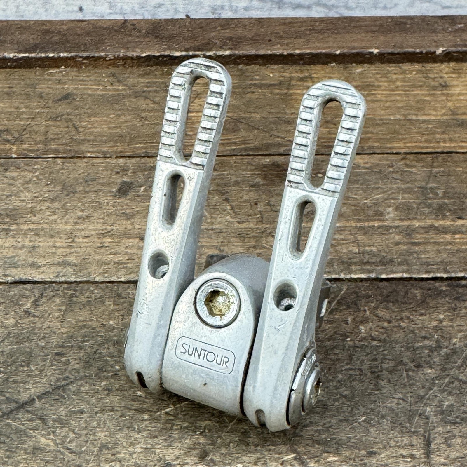 Vintage SunTour Down Tube Shifter Set 28.6 Clamp Road Touring Bike Silver Japan