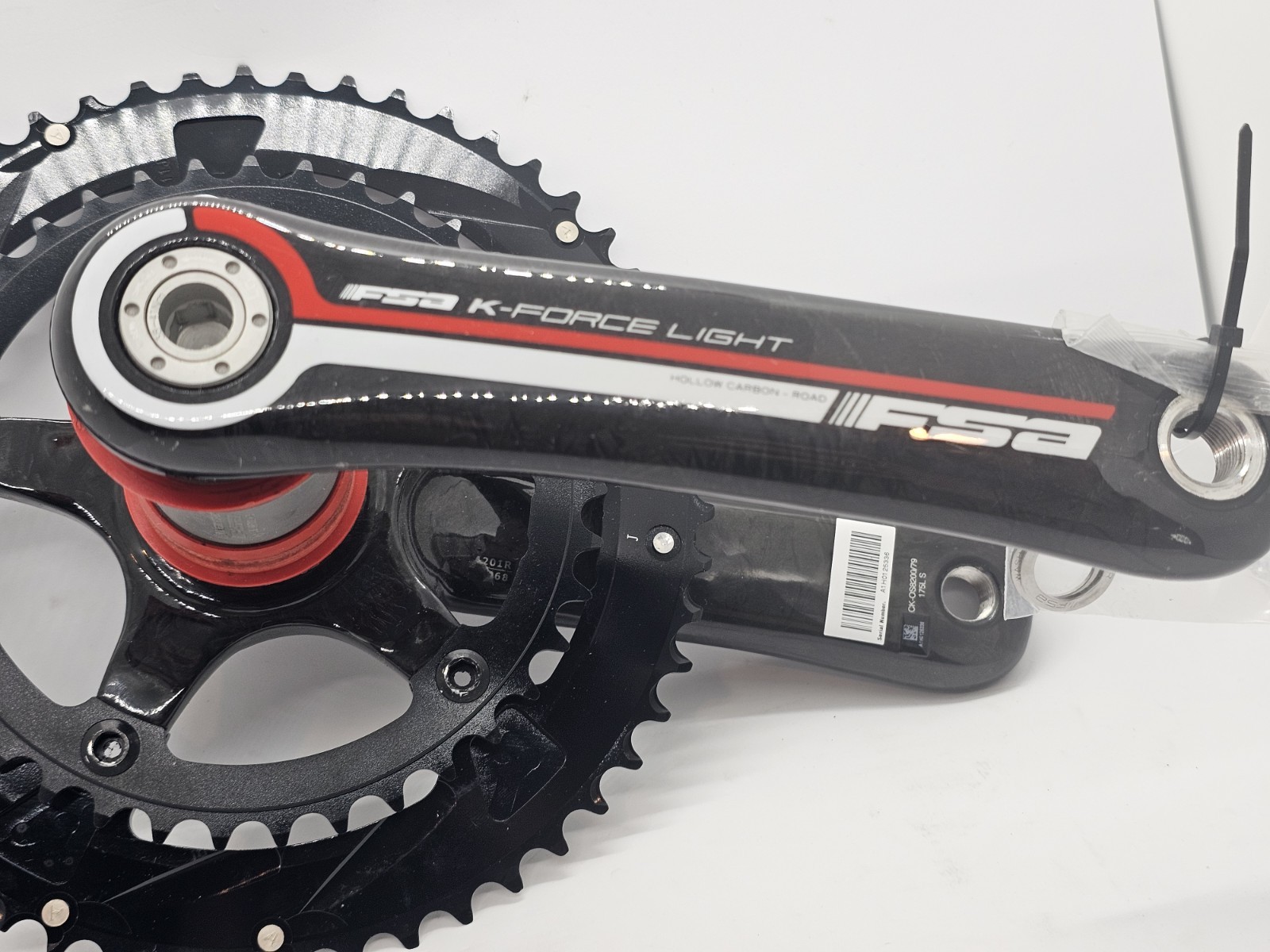 FSA K-Force Light Carbon Crankset BBright 175mm 53/39 New Rotor Rings w/ BB