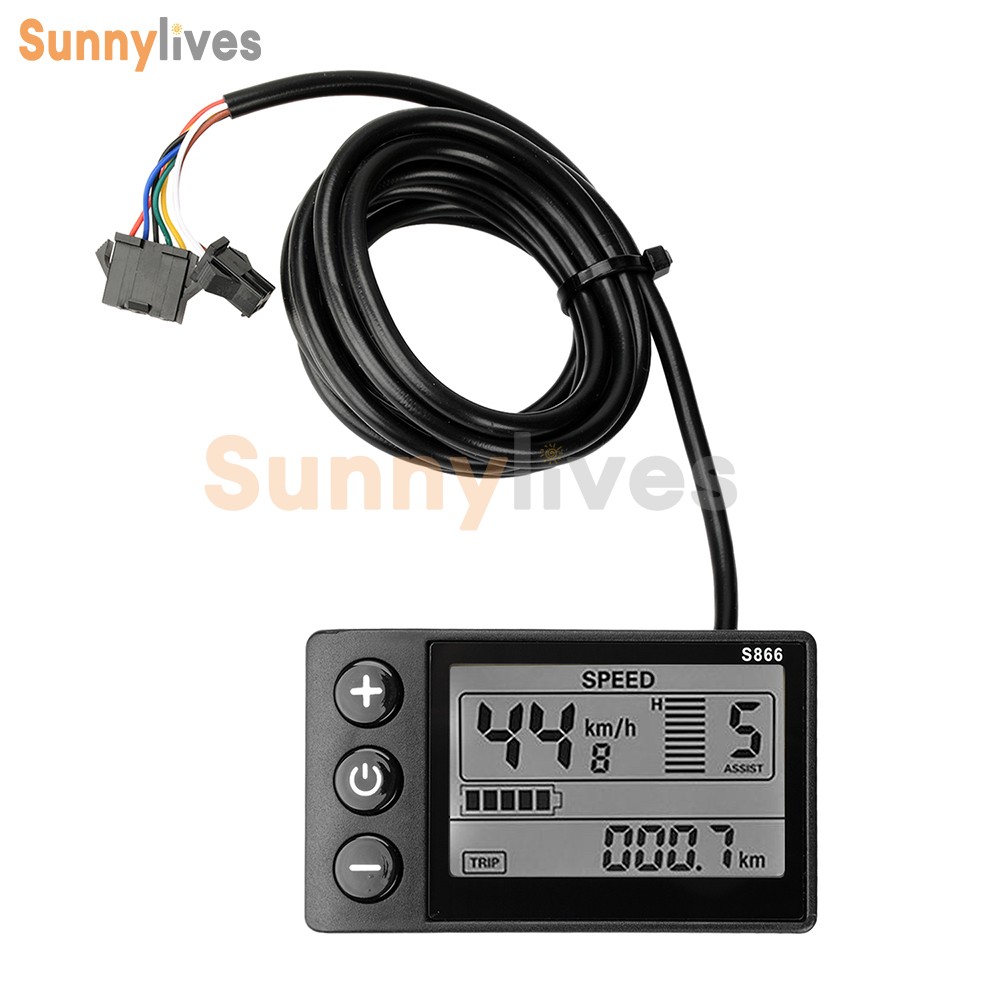 36V 48V 64V 40A 30A 20A Brushless Motor Controller E-Bike S866 LCD Display Meter