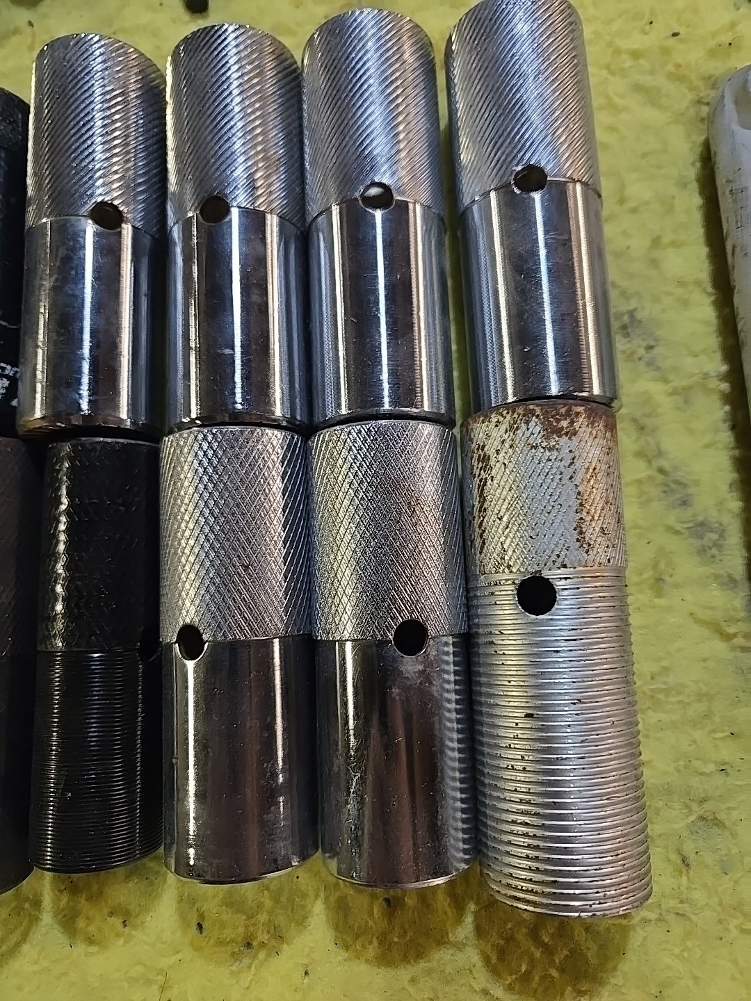 Bmx Axle Pegs Lot Of 14 Misc Thread-On Used