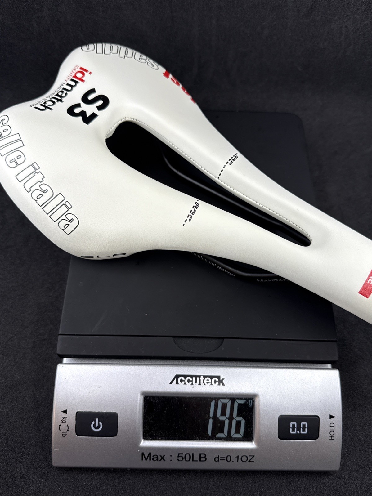 Selle Italia SLR Flow Manganese Rail White Saddle 275mm x 135mm MSRP $125!