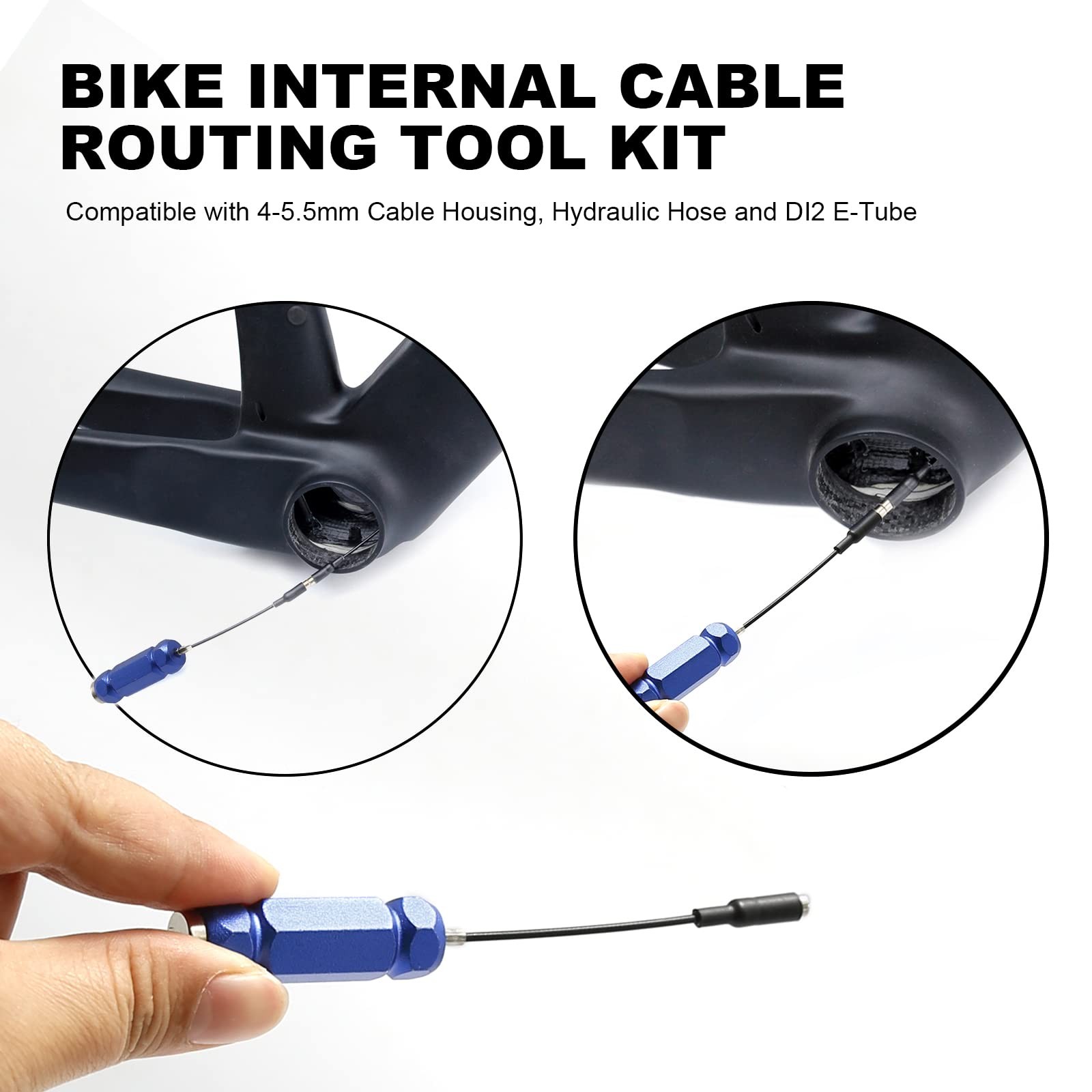 Vkinman Bike Internal Cable Routing Tool Kit Replacement for 4-5.5mm Cable Ho…