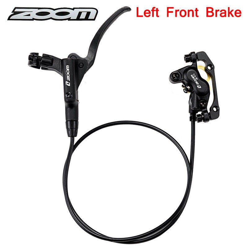 ZOOM Hydrolic Brakes 4 Piston MTB Bicycle Front &Rear Set 800/1400mm Calipers US