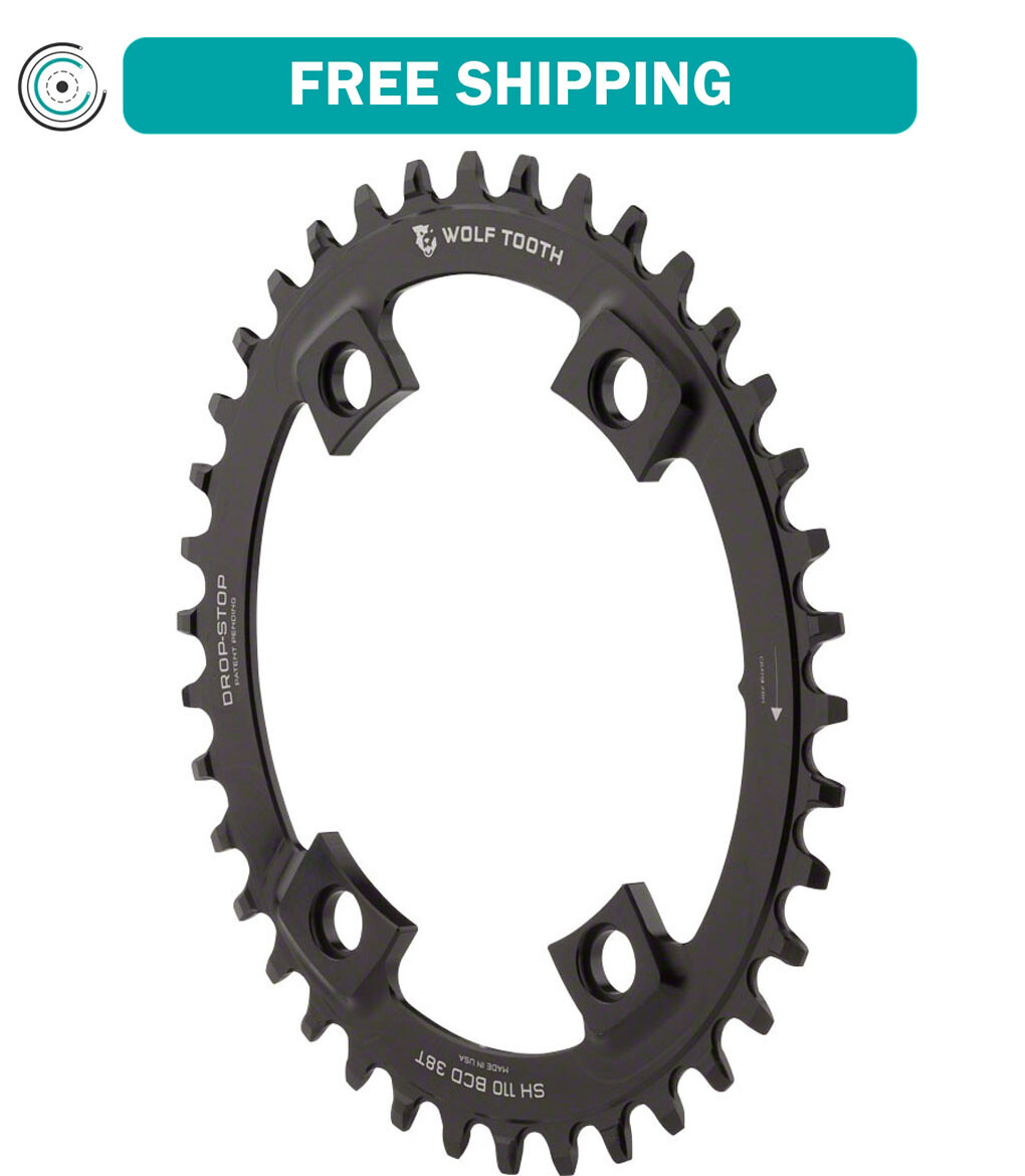 Wolf Tooth Elliptical Chainring 42t 110 BCD Asymmetric 4-Bolt Aluminum