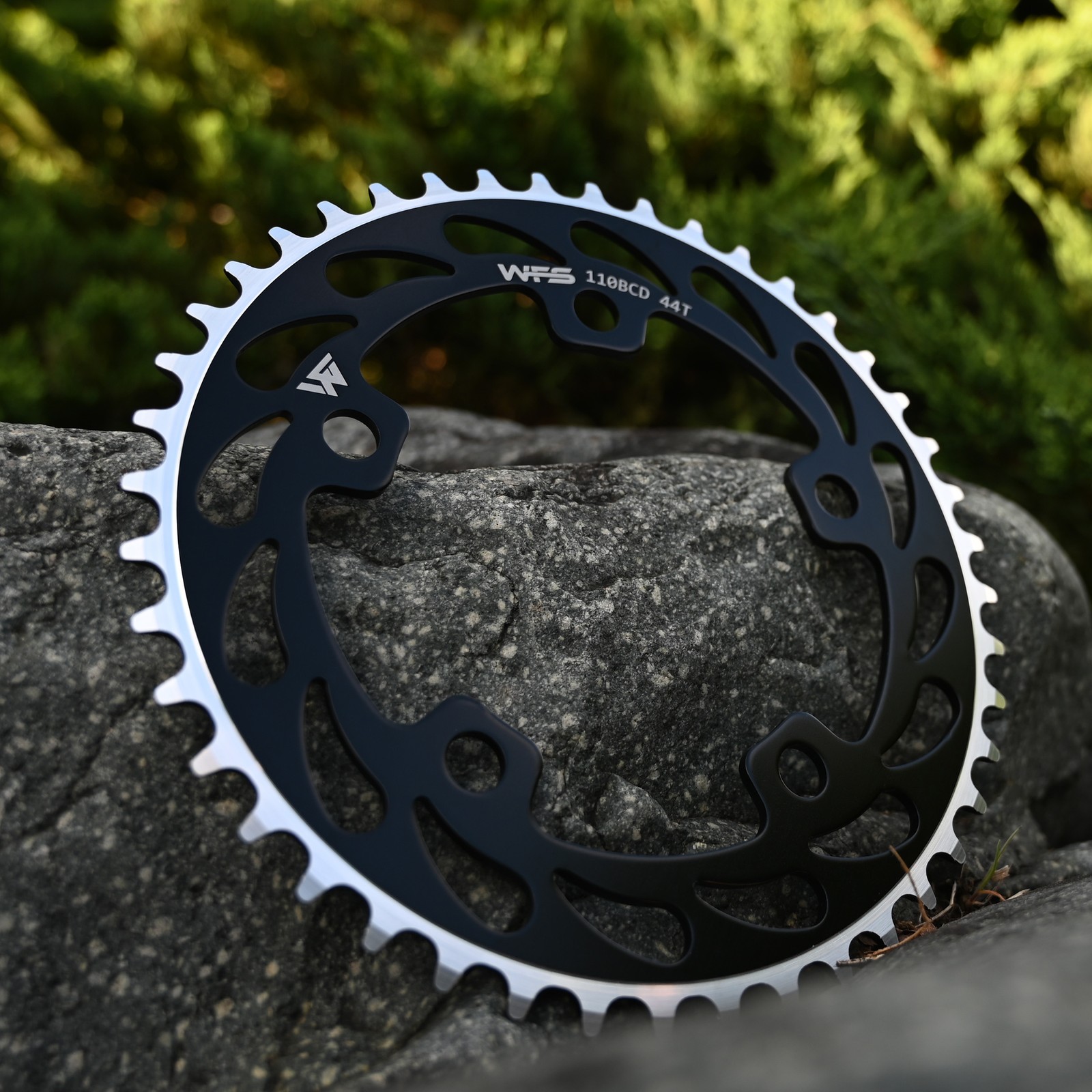 WFS Helix Chainring 44T 1/8″ 110mm Old School BMX Single Speed Fixie , Black