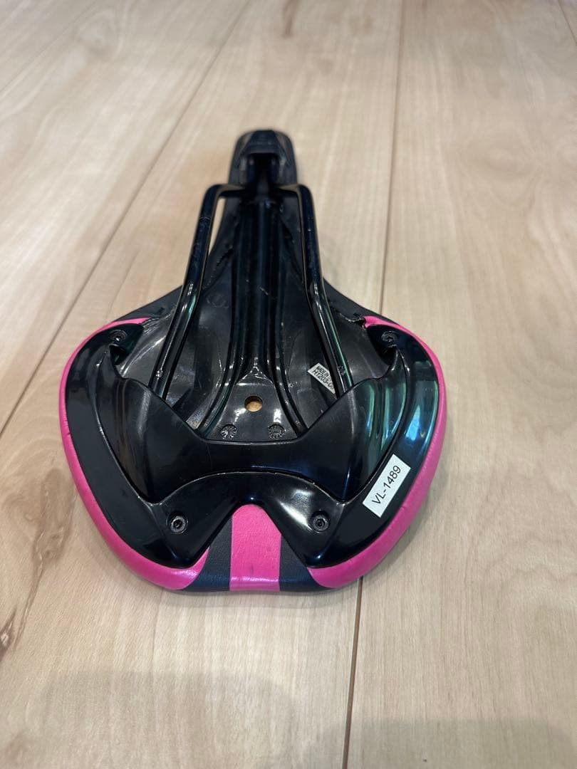 Bicycle Saddle Black Pink Light Green Sporty Design New Condition