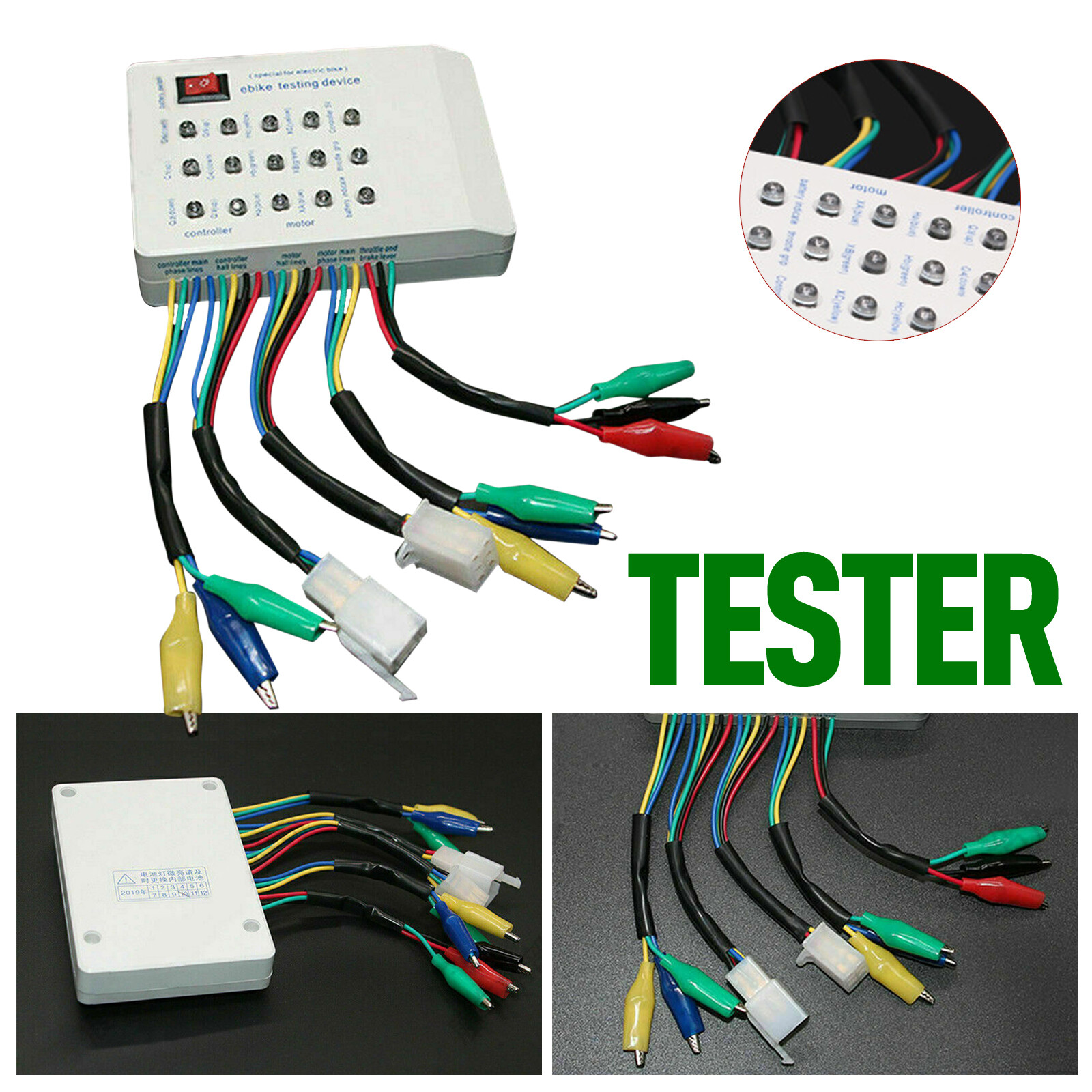 24/36/48/60/72V Electro Car E-bike Scooter Brushless Motor Controller Tester Hot