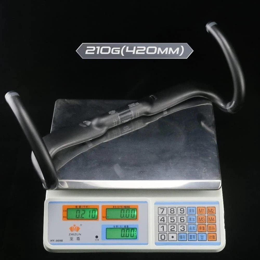 Lightweight Carbon Fiber Drop Handlebars 42mm Handlebar 31.8