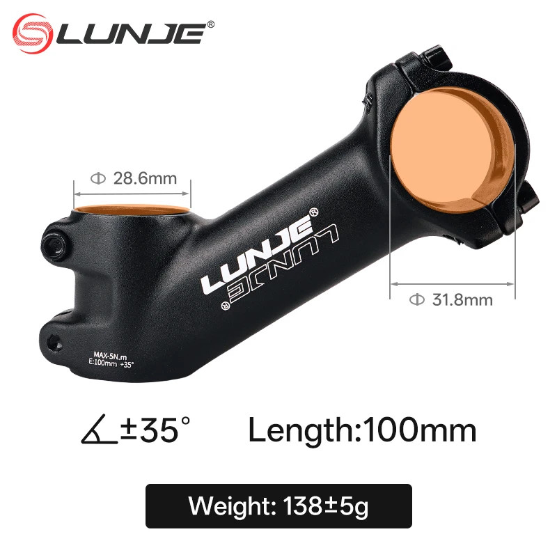 Ultralight MTB Bike Stem 10° 17° 25° 35° 31.8mm Handlebar 60-110mm