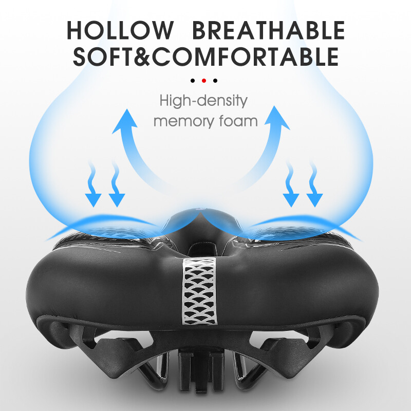 WEST BIKING Soft Comfortable Bicycle Saddle Bike Cycling Cushion Seat Saddle