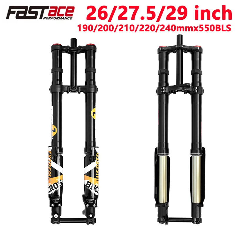 26/27.5/29″ MTB Bike Suspension Inverted Fork Oil Gas Fork Bicycle Downhill Fork