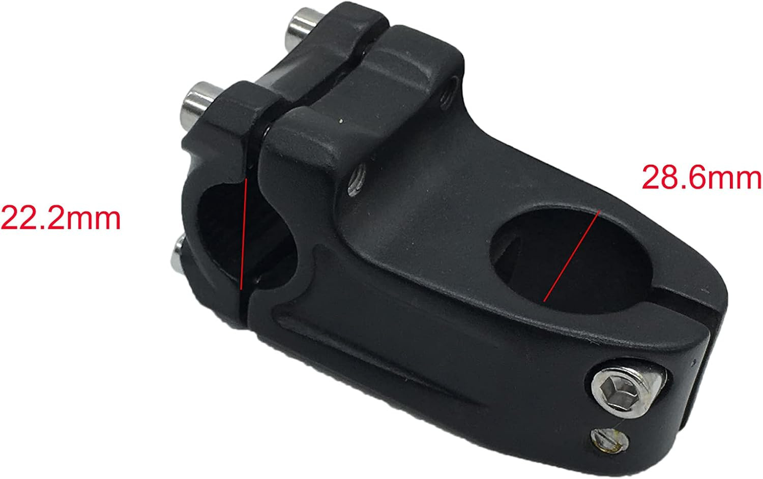 High-Carbon Steel BMX Handlebar with Stem – 585mm, Black Bike Accessory
