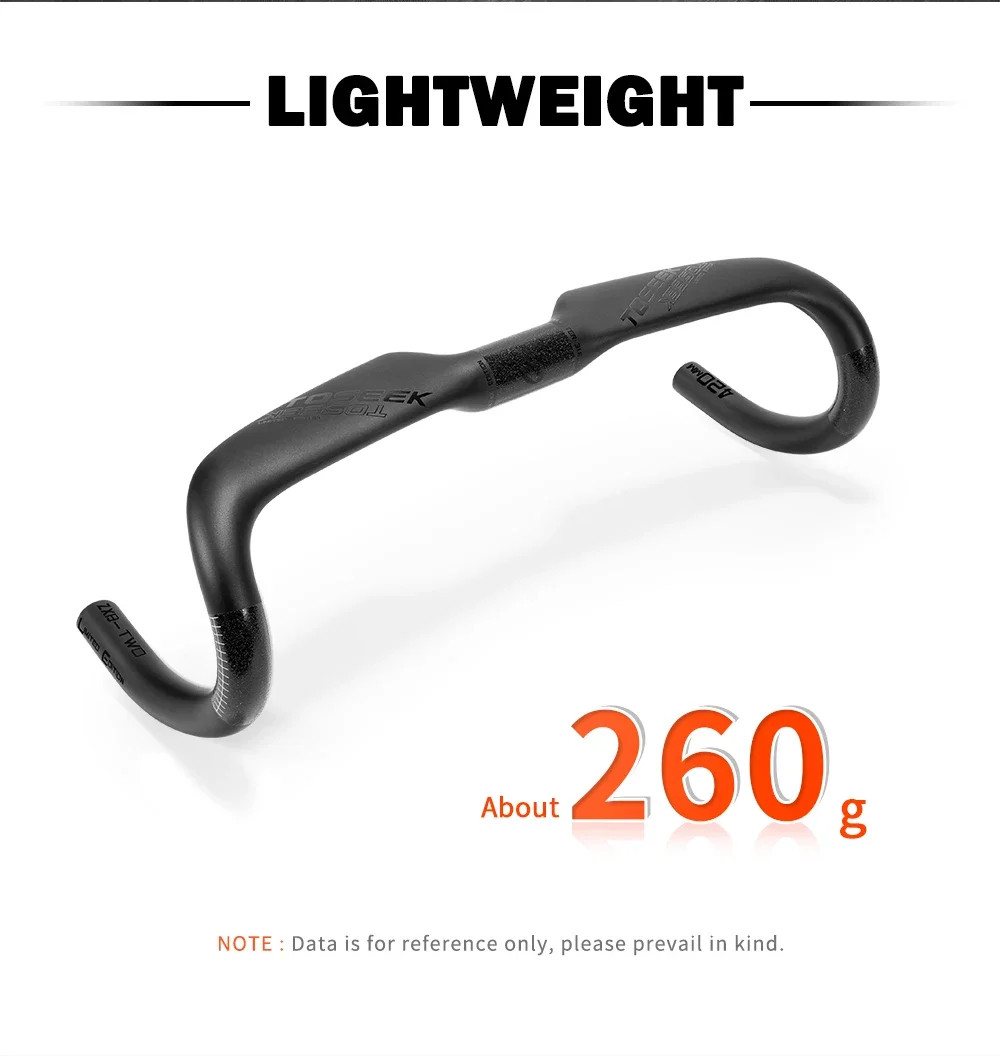 Ultralight Carbon Fiber Road Bicycle Handlebar Internal Routing Drop Handlebar