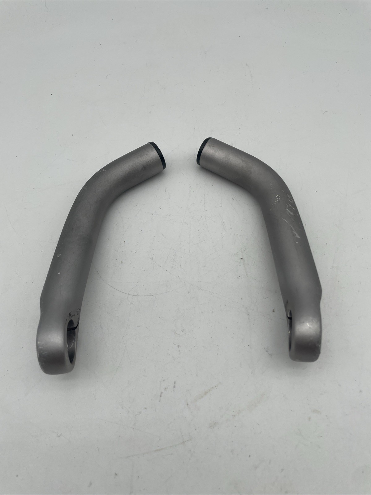 90s Era Ritchey Logic Expert Bar Ends Forged Alloy Clamp Long Bend Silver