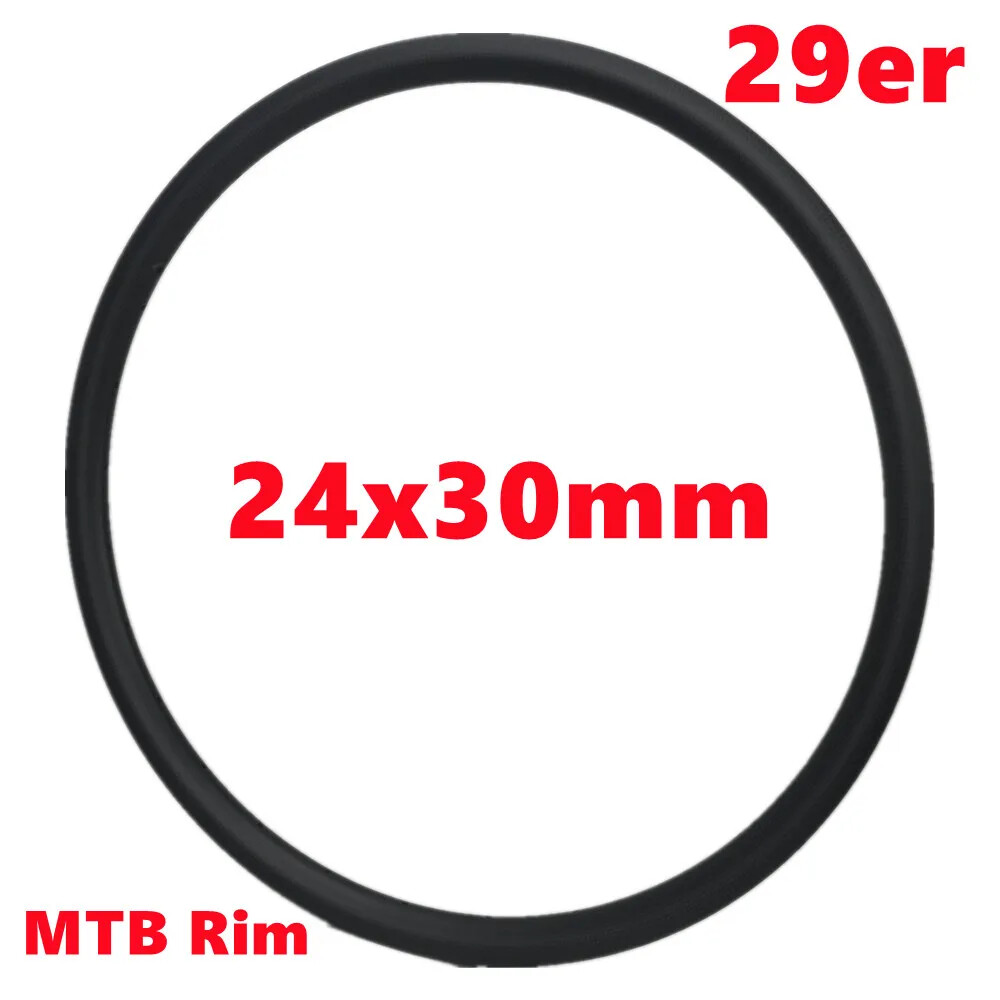 28 Holes XC MTB Bicycle 29er 30*24mm Carbon Rim Super Light Asymmetric Hookless