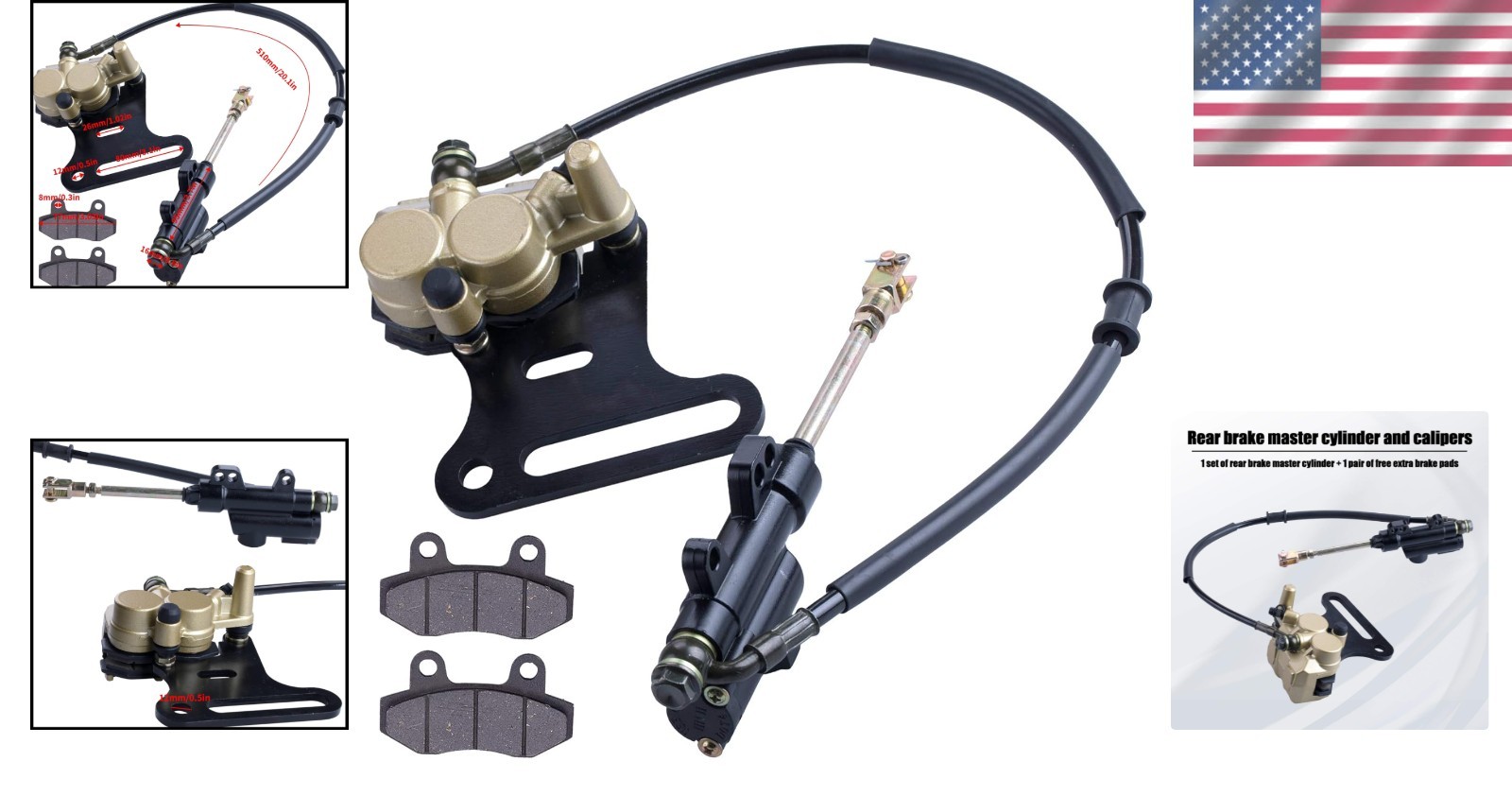 Durable 12mm Hydraulic Brake Caliper with Lifetime for Dirt Bikes