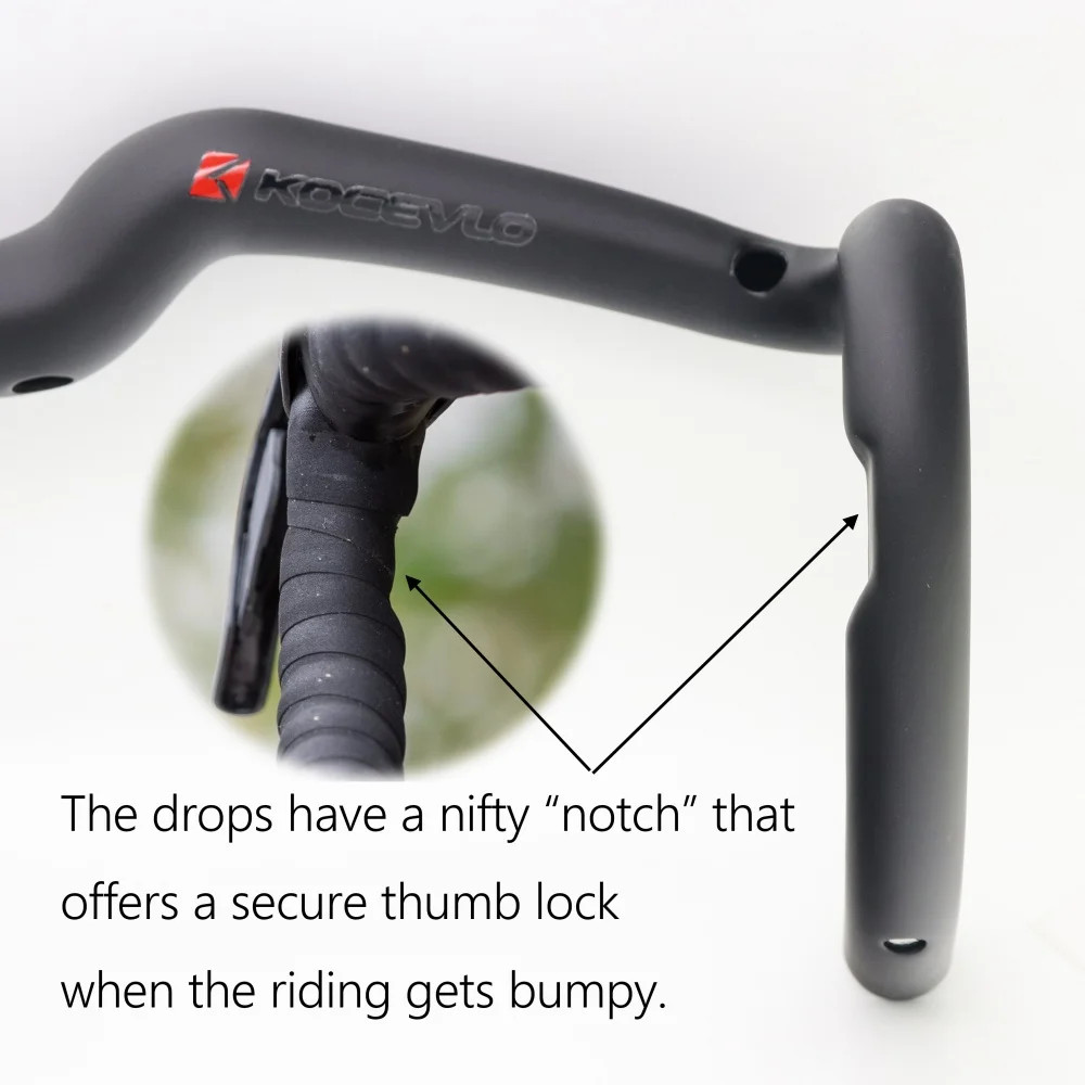 Carbon Fiber Gravel Bent Bar Racing Bicycle Handlebar 380/400/420/440mm Width