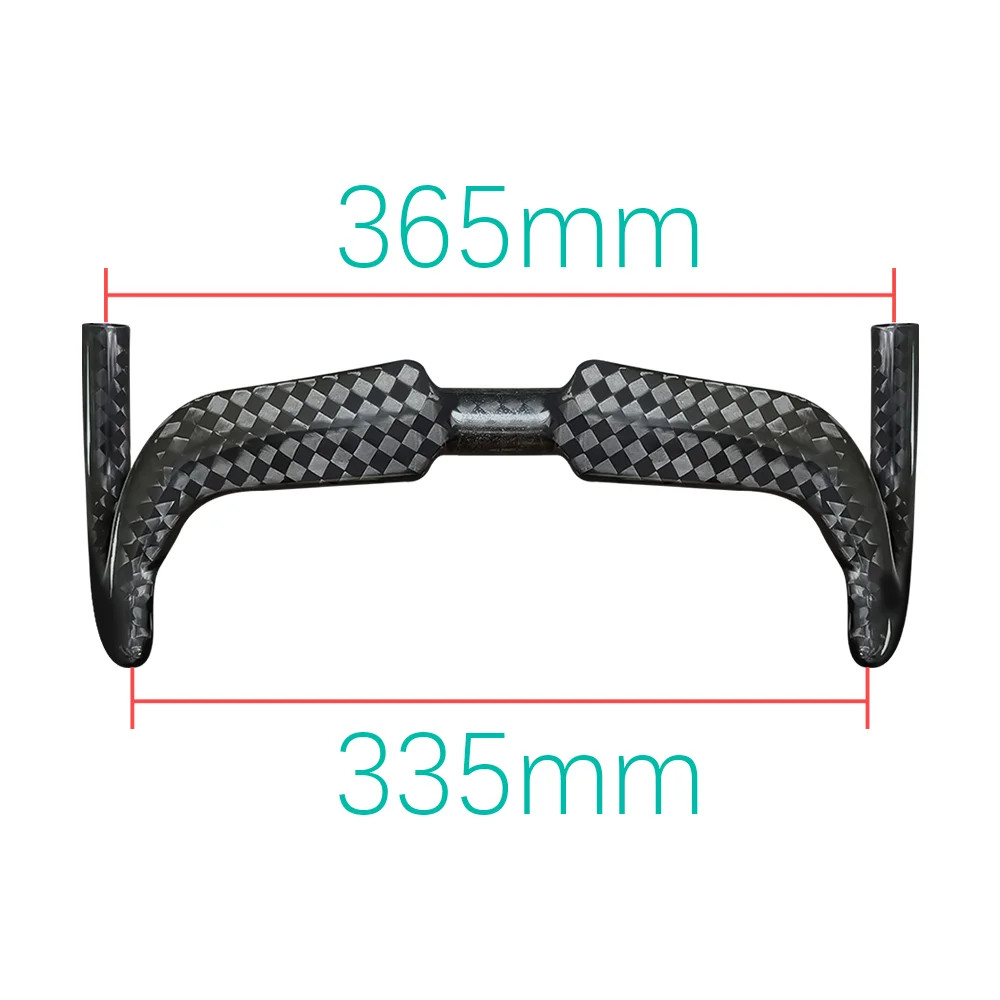 Carbon Track Bicycle Handlebar Fixed Bike drop bar Length: 325/345/365/385/405MM