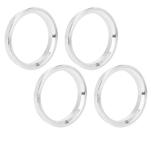 4pcs 65.1 to 57.1 mm Aluminium Alloy Car Hub Centric Rings Wheel Bore Spacer