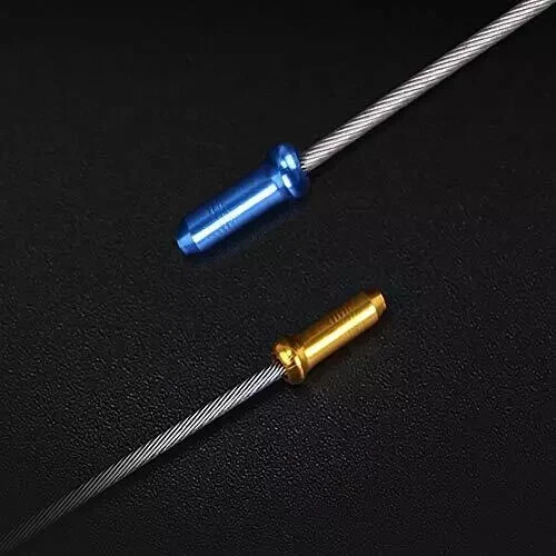 100 Pcs Bike Cable Ends Caps Bicycle Cable End Crimps Mountain Bike Brake Tips