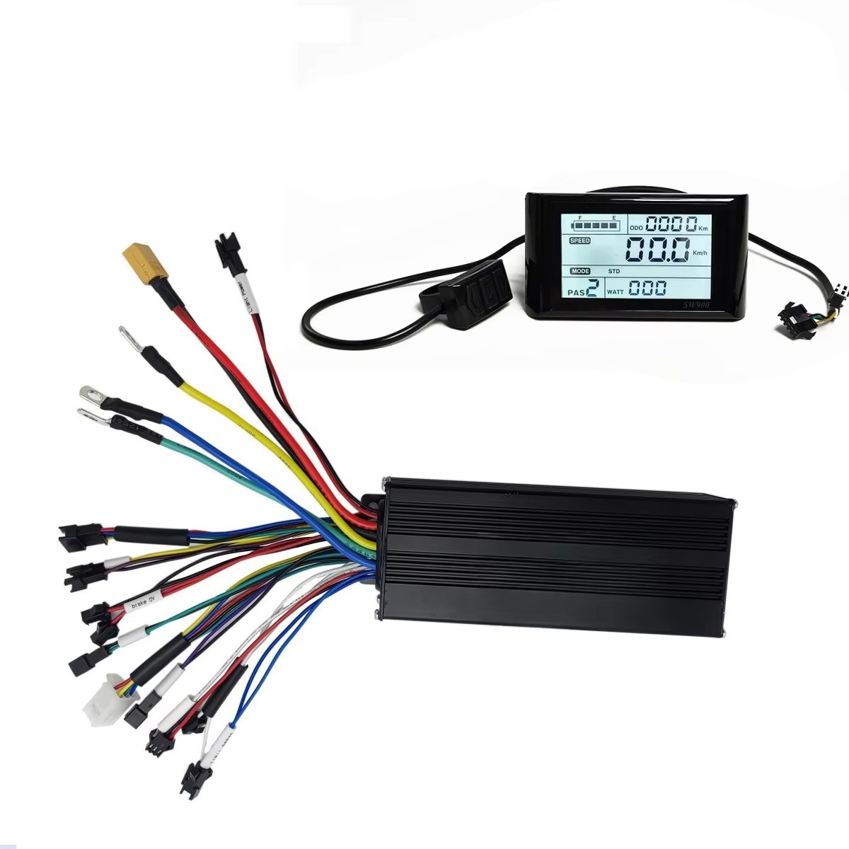 Ebike Controller EN06/SW900/UKC1 Display 36V 48V 52V 750W 30A 3-Mode Sine Wave