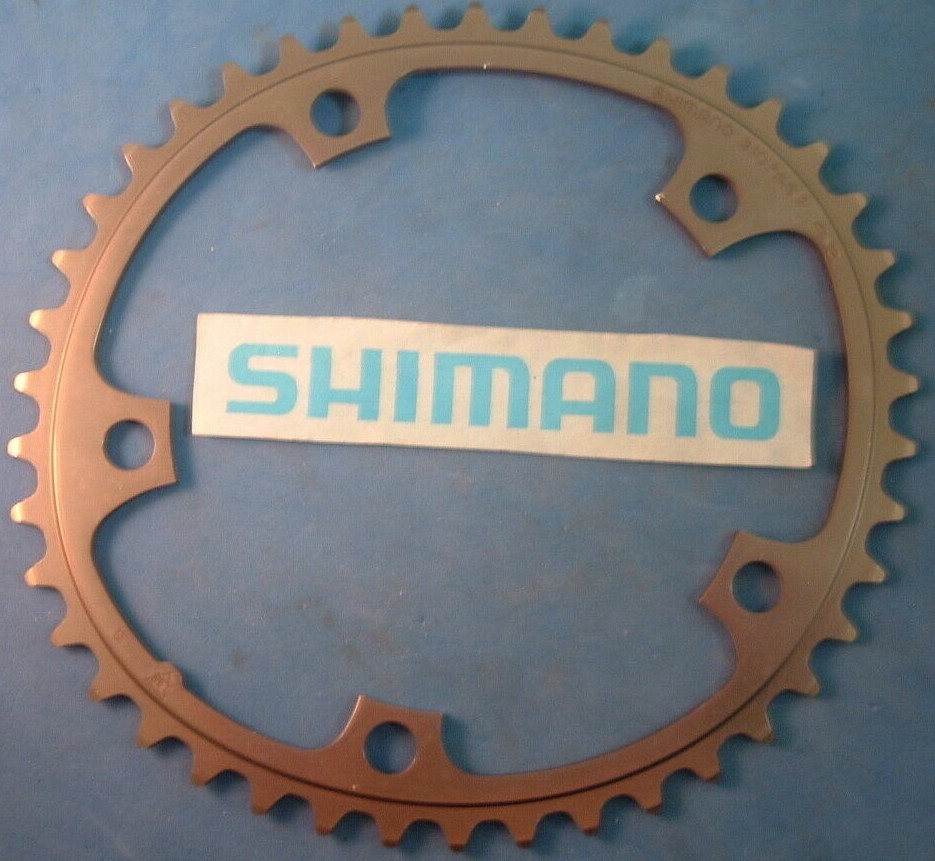 Shimano 600 42T Biopace LD NEW / NOS Chainring Oval- 6/7/8/9-Spd-130MM-Bronze NM