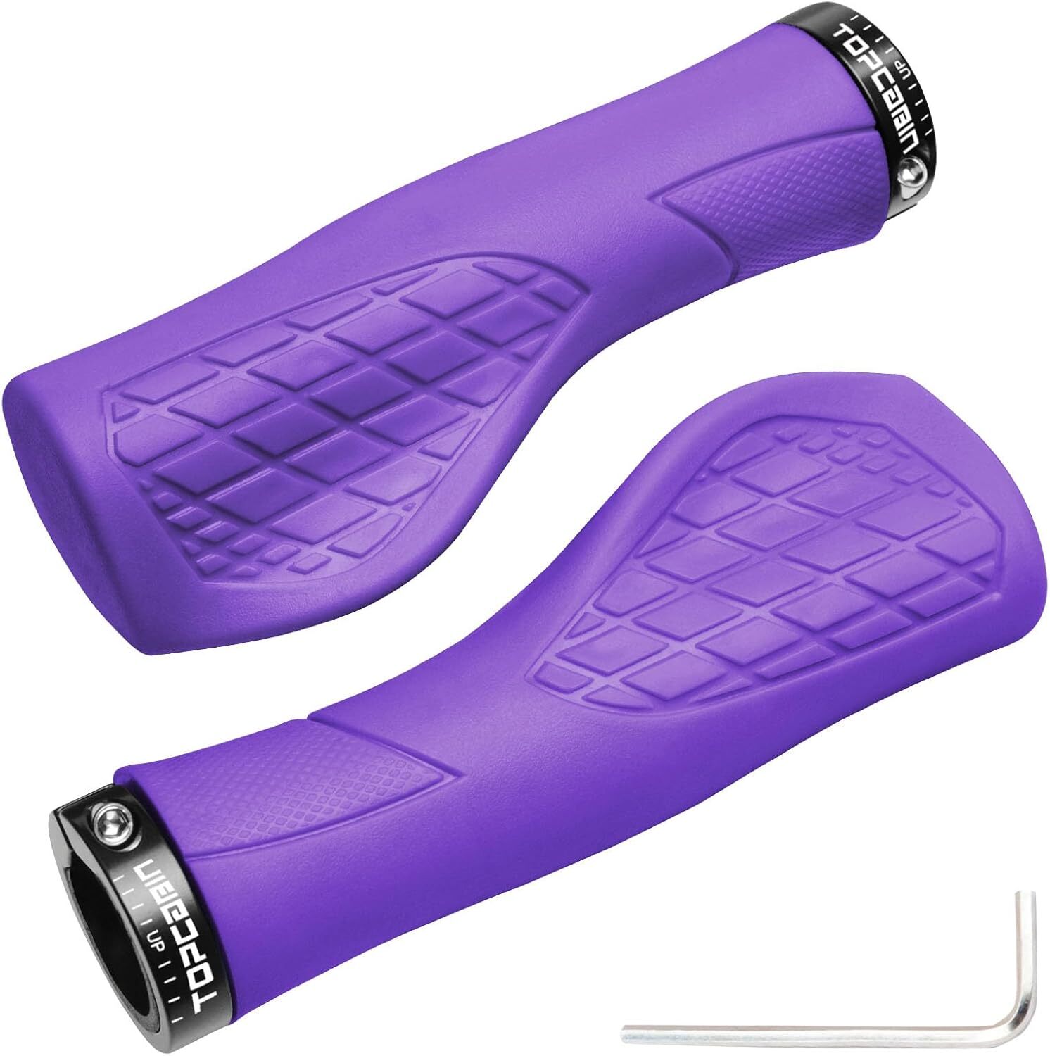 Aluminum Lock-on Ergonomic Bicycles Handlebar Grips for Mountain MTB BMX Bicycle