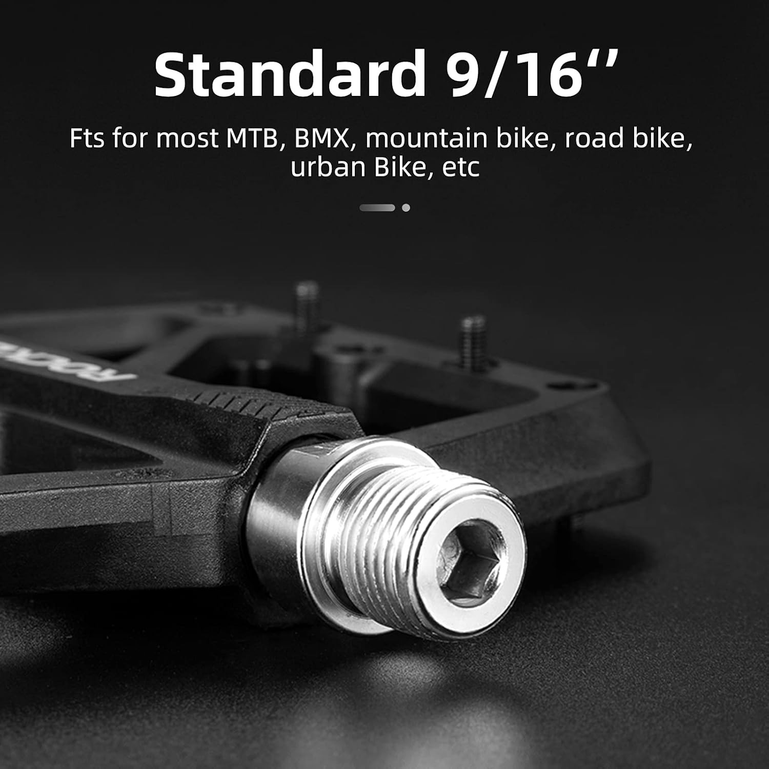 MTB Pedals Bicycle Cycling Flat Nylon Composite Lightweight Mountain Bike Parts