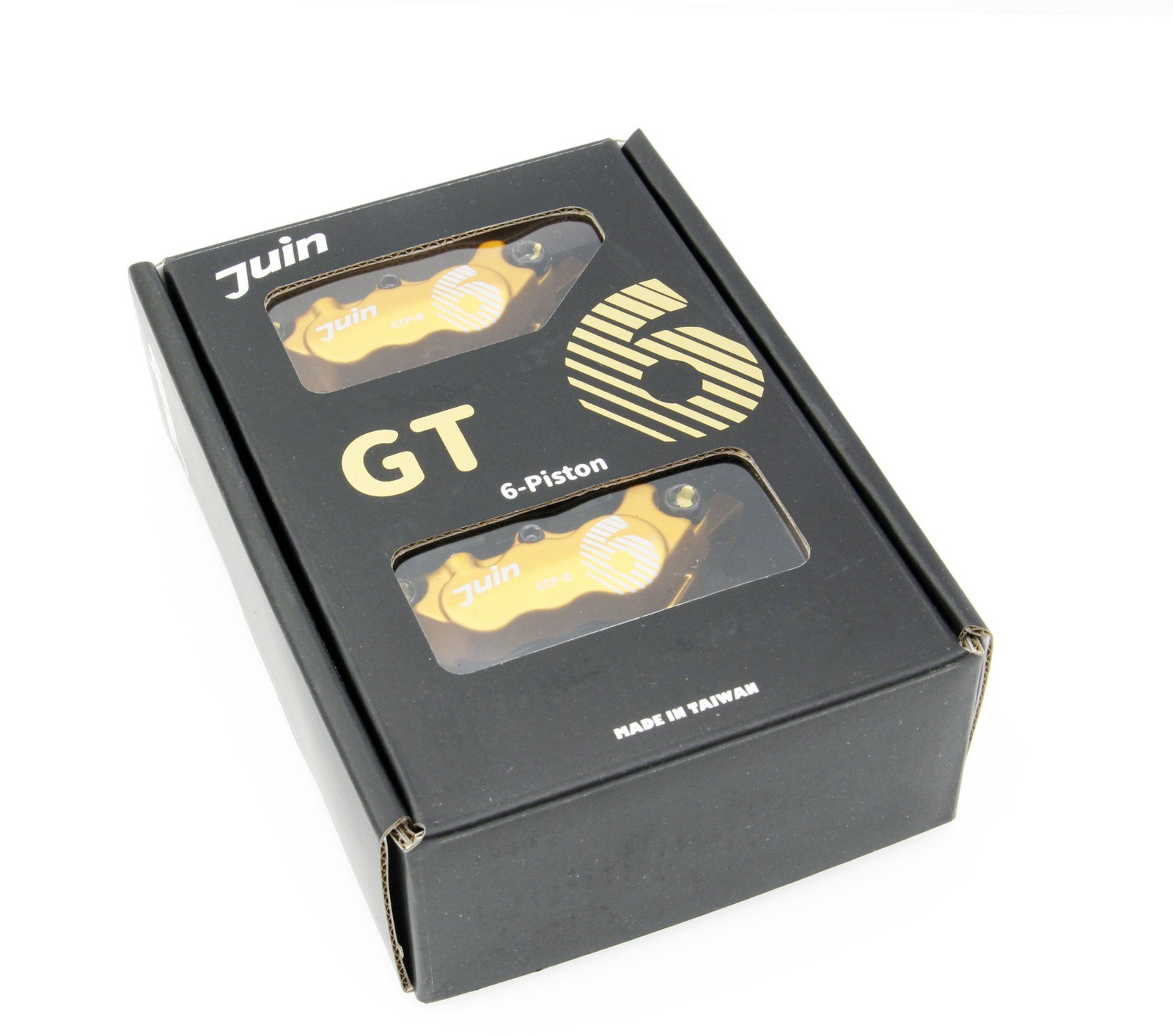 Juin Tech GTP6 Gold 6-Piston Post Mount Bicycle Hydraulic Disc Brake MTB ebike