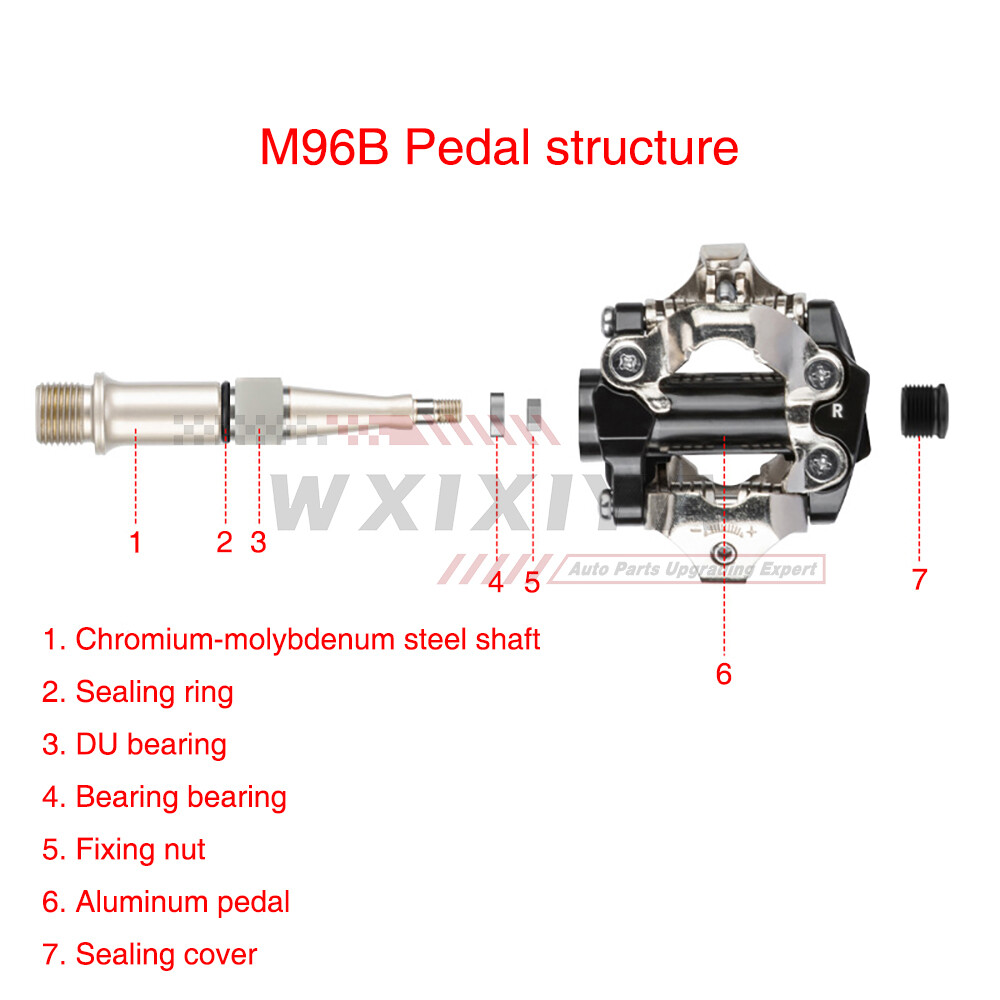 MTB Bike Pedal For SPD Clipless Pedals W/ Cleats Mountain Cycling Sealed Bearing