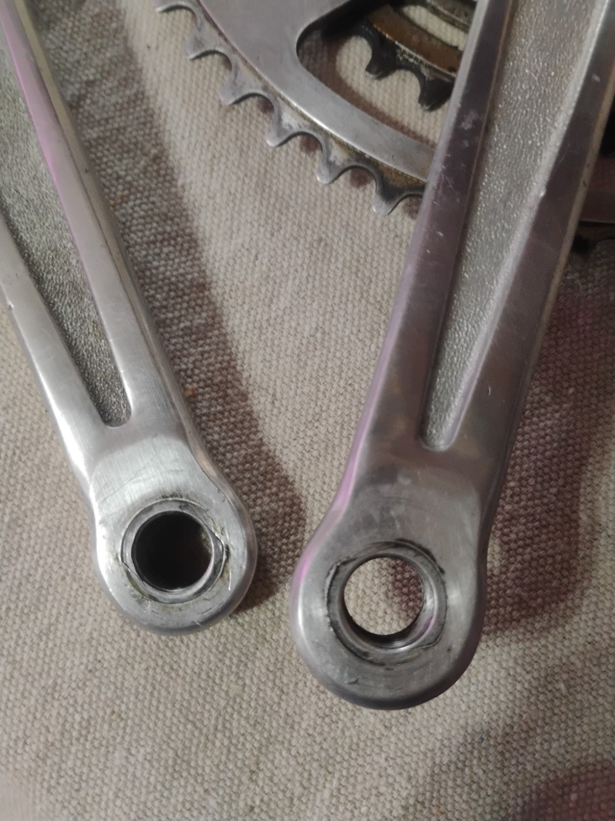 Vintage Nervar Star Crankset 53/40T 175MM Arm Length 9/16″ Pedal Made In France