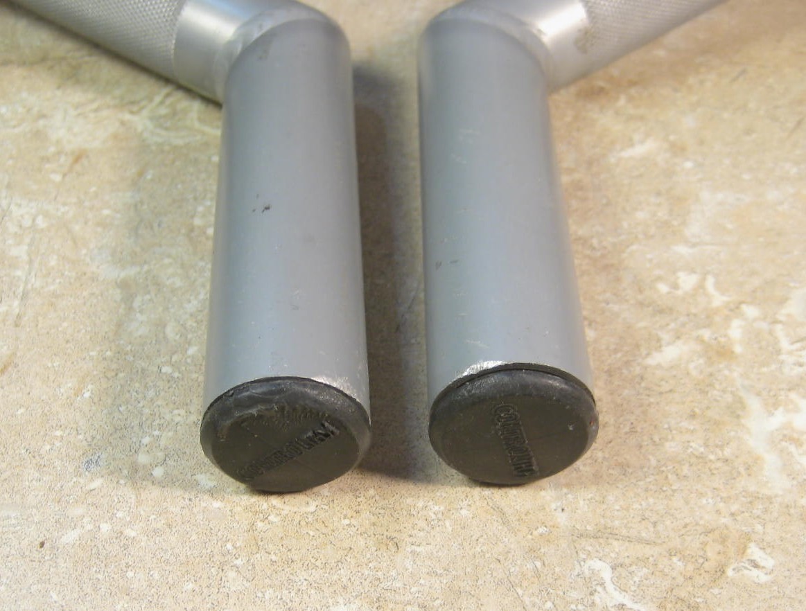 Control Tech Control Stix II Lite 8″ MTB Bar Ends Silver Controltech