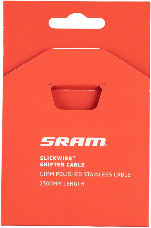 SRAM SlickWire Shift Cable – 1.1mm, 2300mm Length, Silver
