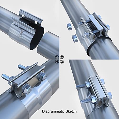 5 inch Exhaust Clamp Stainless Steel for 5″ Inner Diameter to 5″ 5″ – 4 PCS