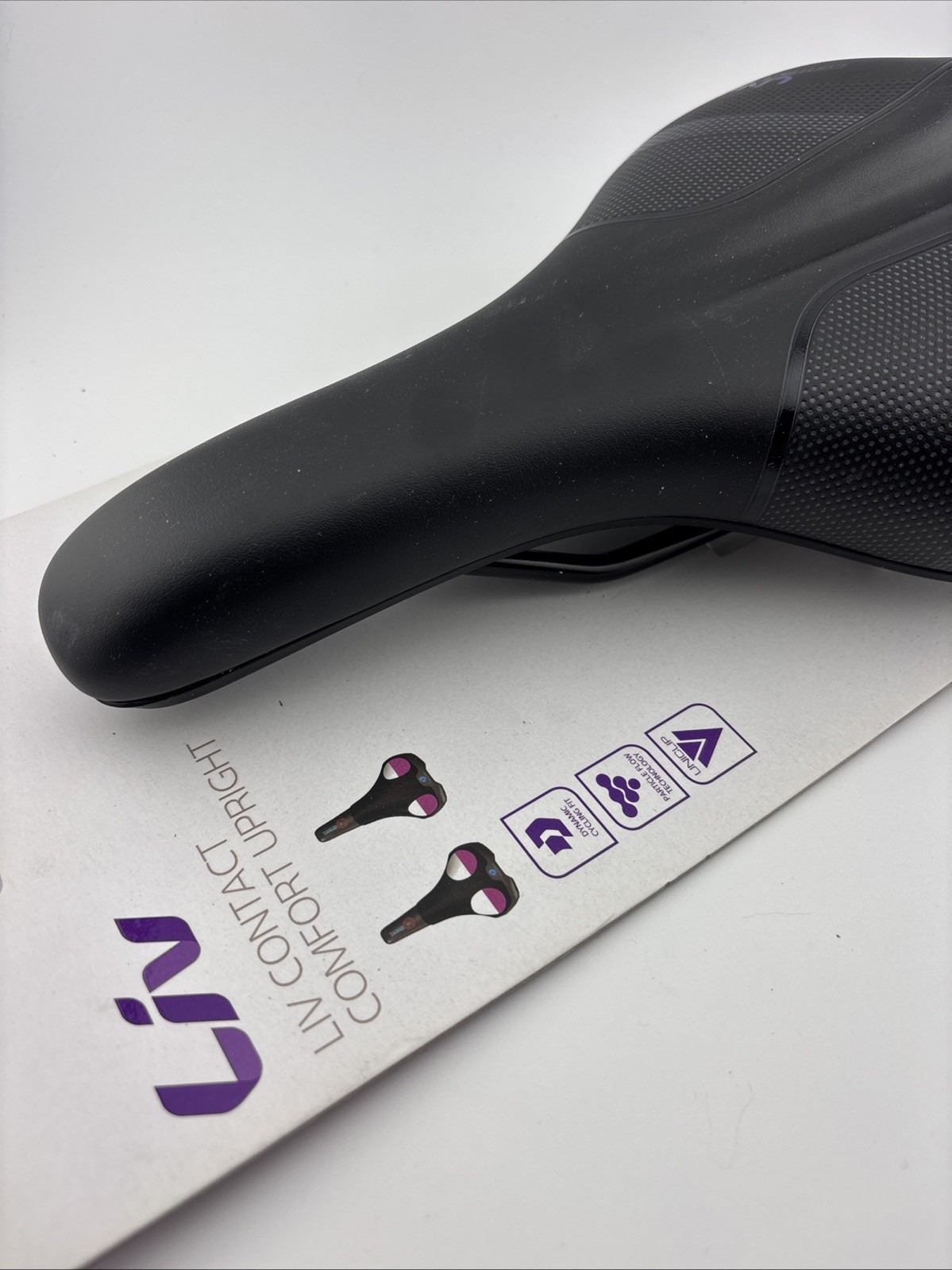 NEW Liv Contact Comfort Upright Saddle Women’s Bike Seat Black
