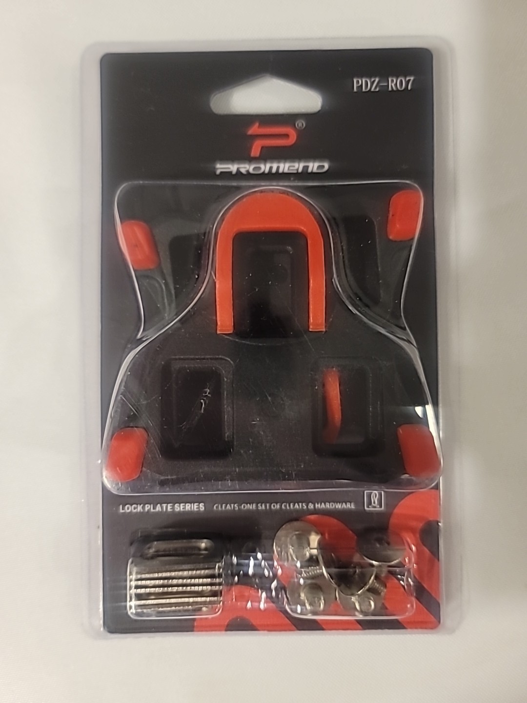 Promend PDZ-R07 Road Bike SPD-SL Pedal Cleats 6° Float Red/Black | 2pack