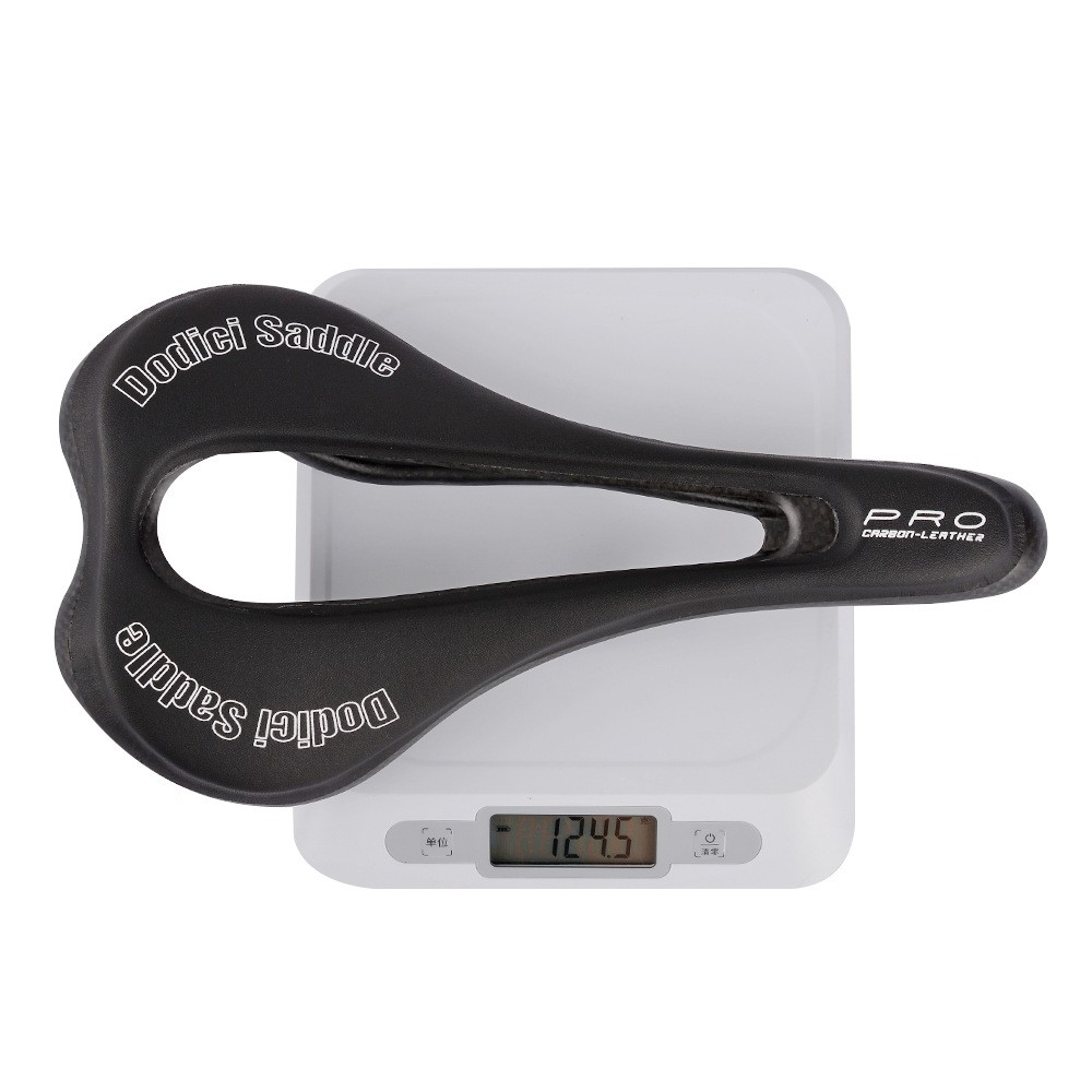 Bicycle Saddle Carbon EVA Leather Hollow Mountain Road Bike Seat 125g 270*143mm
