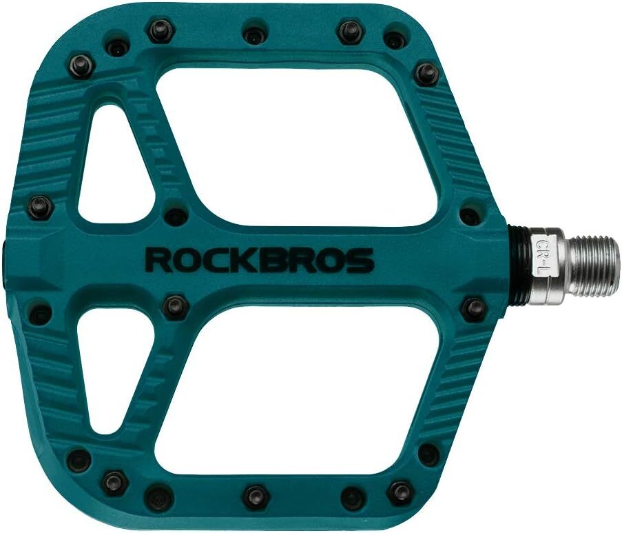 ROCKBROS Bicycle Nylon Pedals 9/16″ Lightweight Widen DU Bearing Cycling Pedals