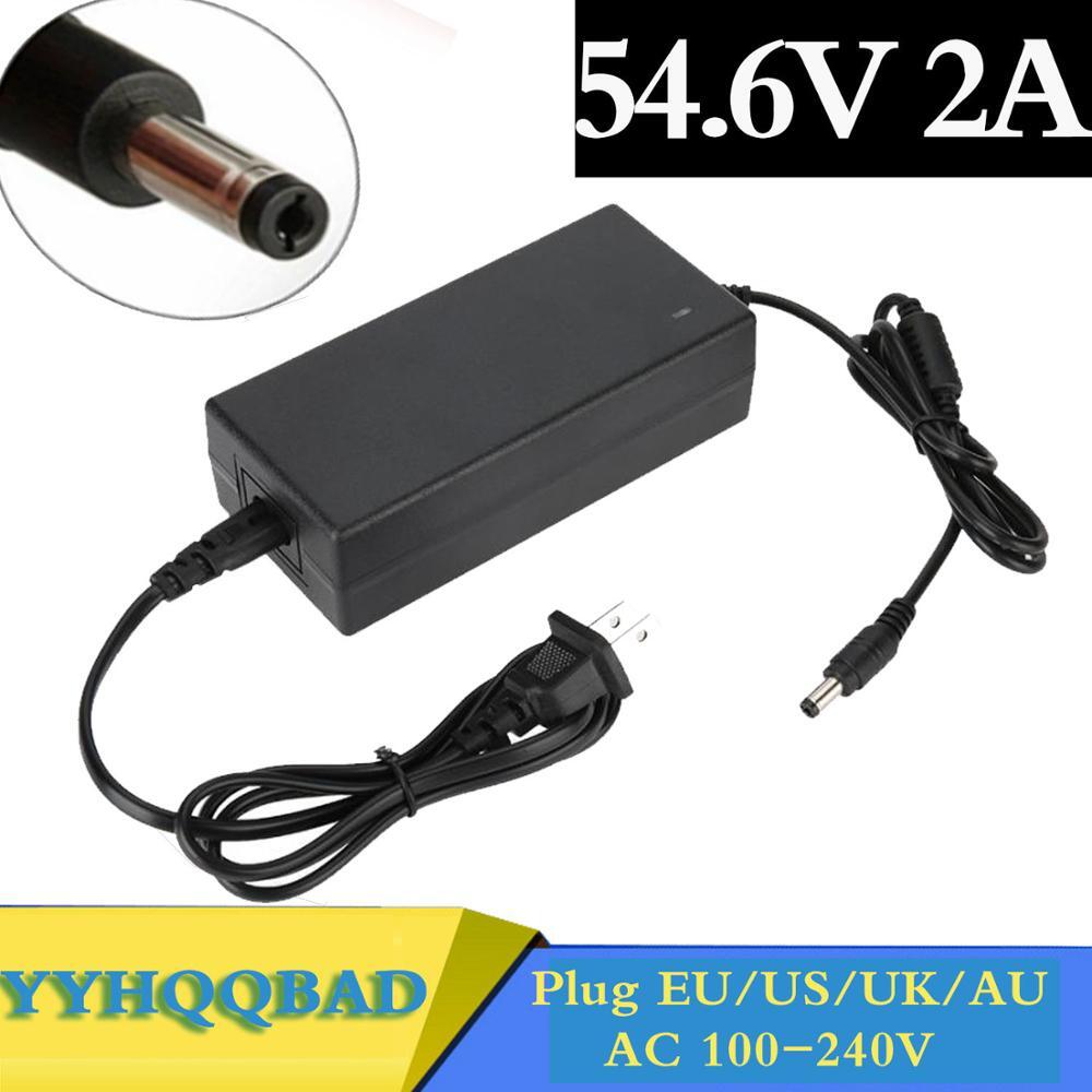 54.6V 2A Charger 48V DC Socket For Ebike Scooter Battery US Store
