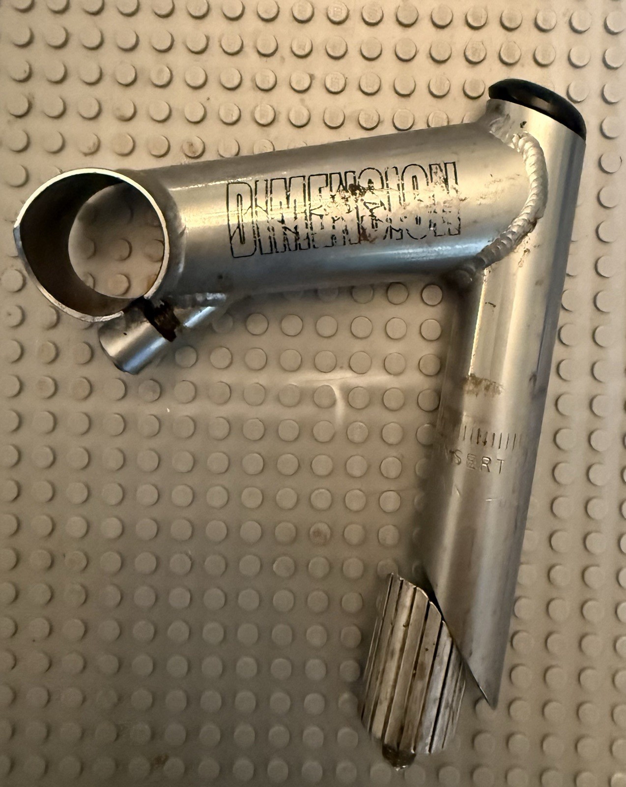 Dimension Vintage Chrome Steel Handlebar Stem 90mm 25.4 bar dia
