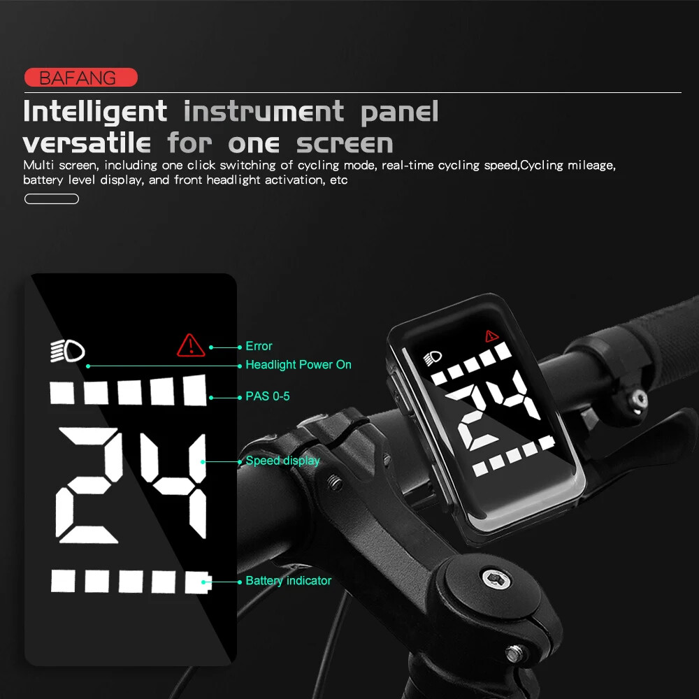 Mini DZ40 Display 24/36/48V E-bike Intelligent LCD Screen 5PIN Female Waterproof