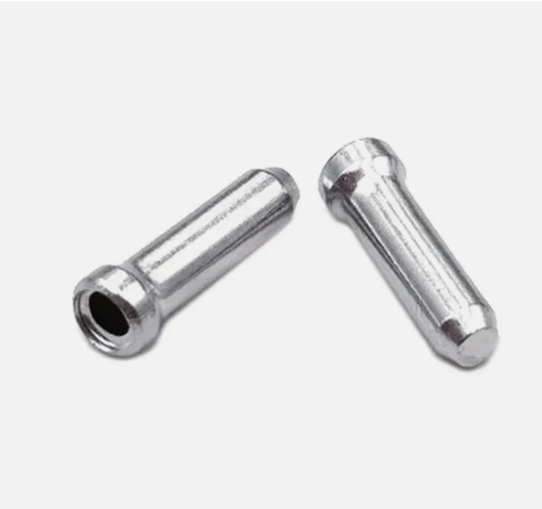 New 50 Pcs Aluminum Bike Bicycle Shifter Brake Cable Tips Caps Ends Crimps
