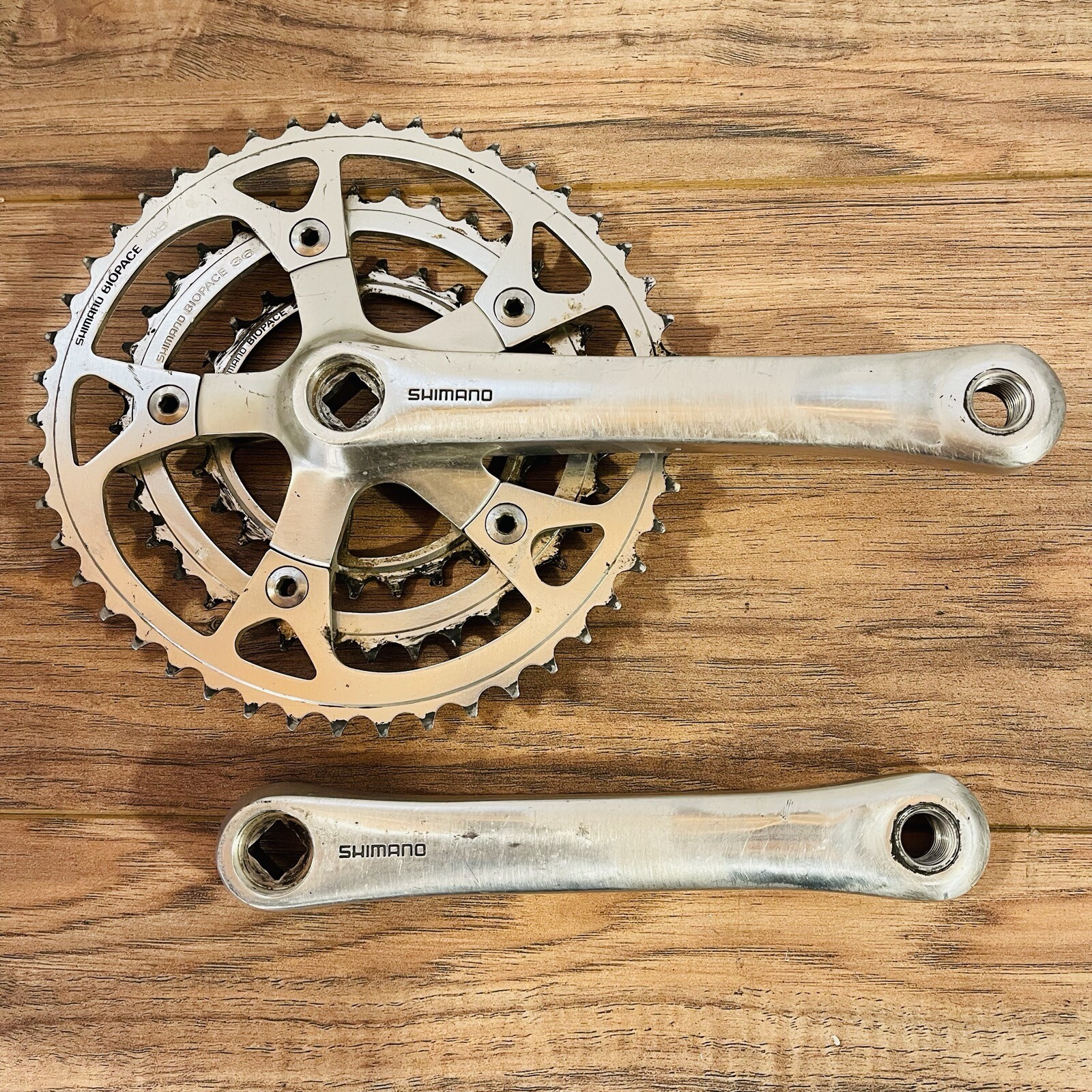 Shimano Deore XT FC-M730 175 Biopace Square Taper Crankset  26 / 36 / 46