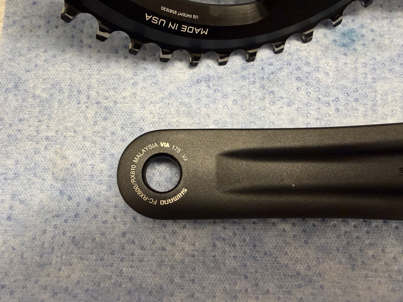 Shimano GRX FC-RX600 Crankset 175 mm WOLF TOOTH 44T Chainring 11-Speed (1×11)