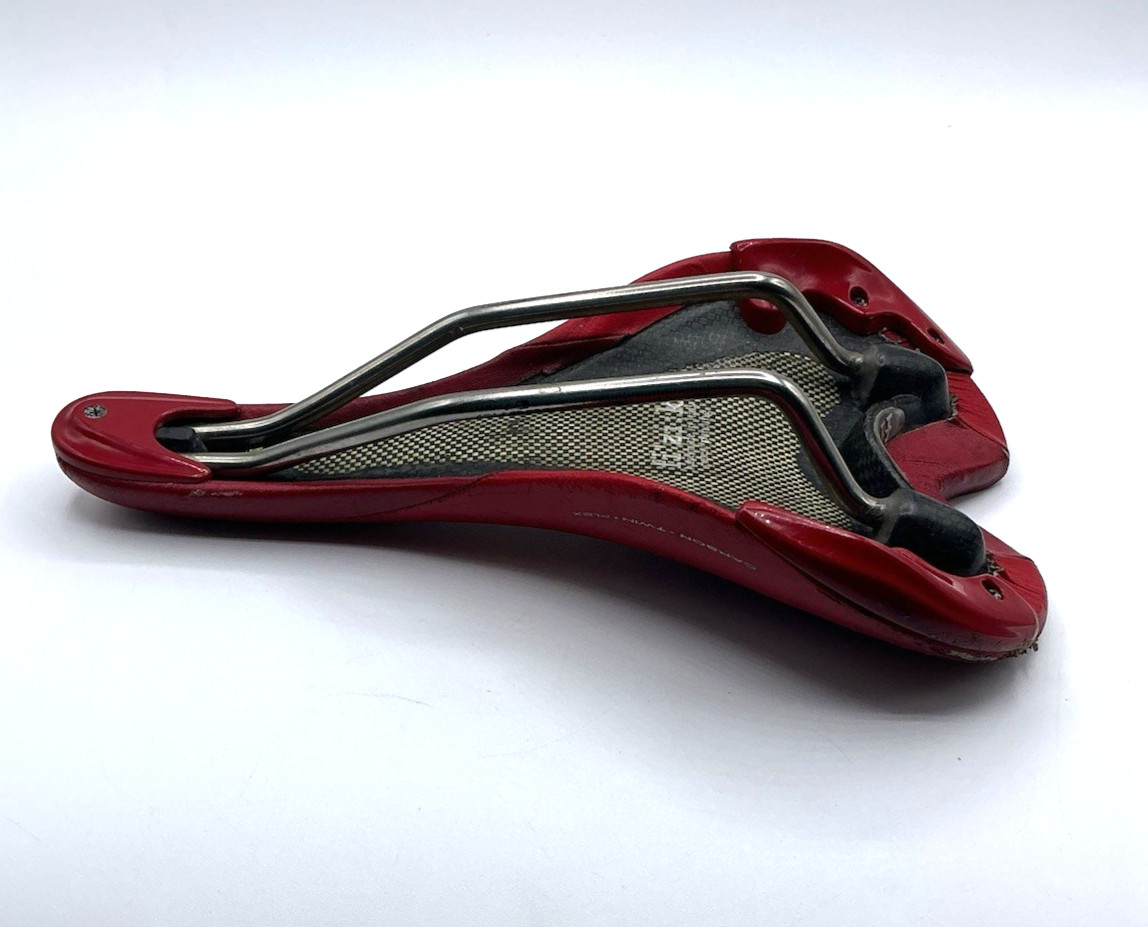 Fizik Carbon Twin Flex Aliante Red Bike Bicycle Saddle Seat Italy