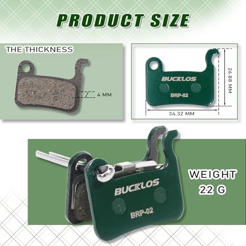 Bike Disc Brake Pads – Bicycle Disk Brake Pads for Zoom/Shimano Ceramic（4PC）