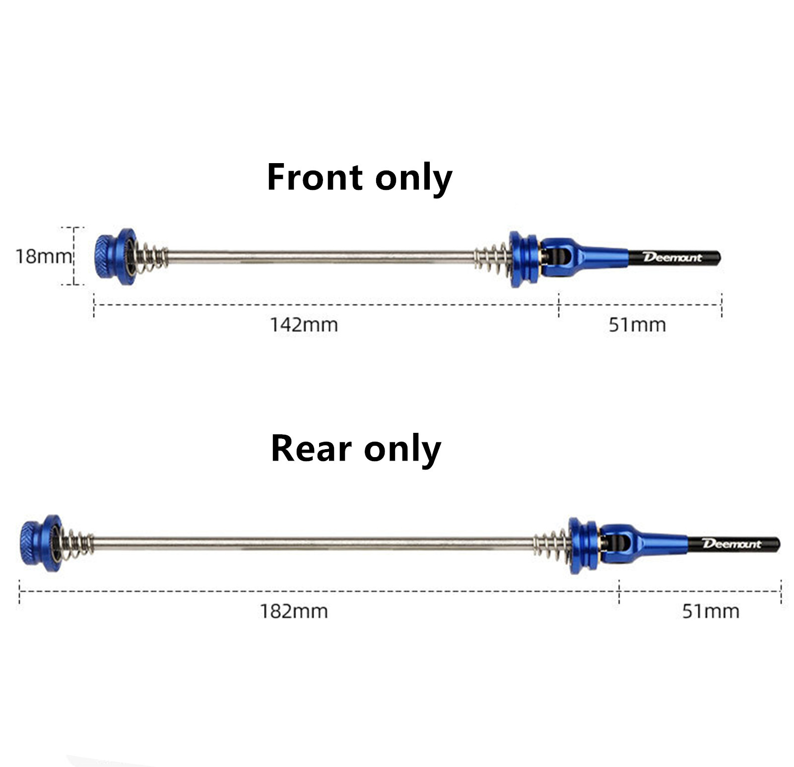 Ti/Lsand Lever /Quick Release Wheel Skewers/Axles-36g/Pair-Ultra Light