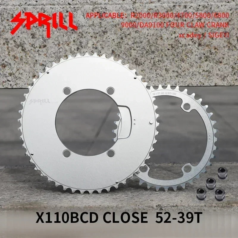 PASS QUEST 110 BCD Road Bike Chainring for Shimano 4700 5800 6800 9000 R2000
